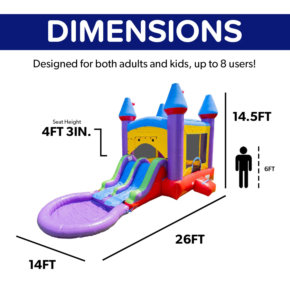Jelly Bean Bouncer with Slides β photo 4